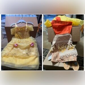Disney Belle & Moana costumes  Size 3, Moana shoes size 9